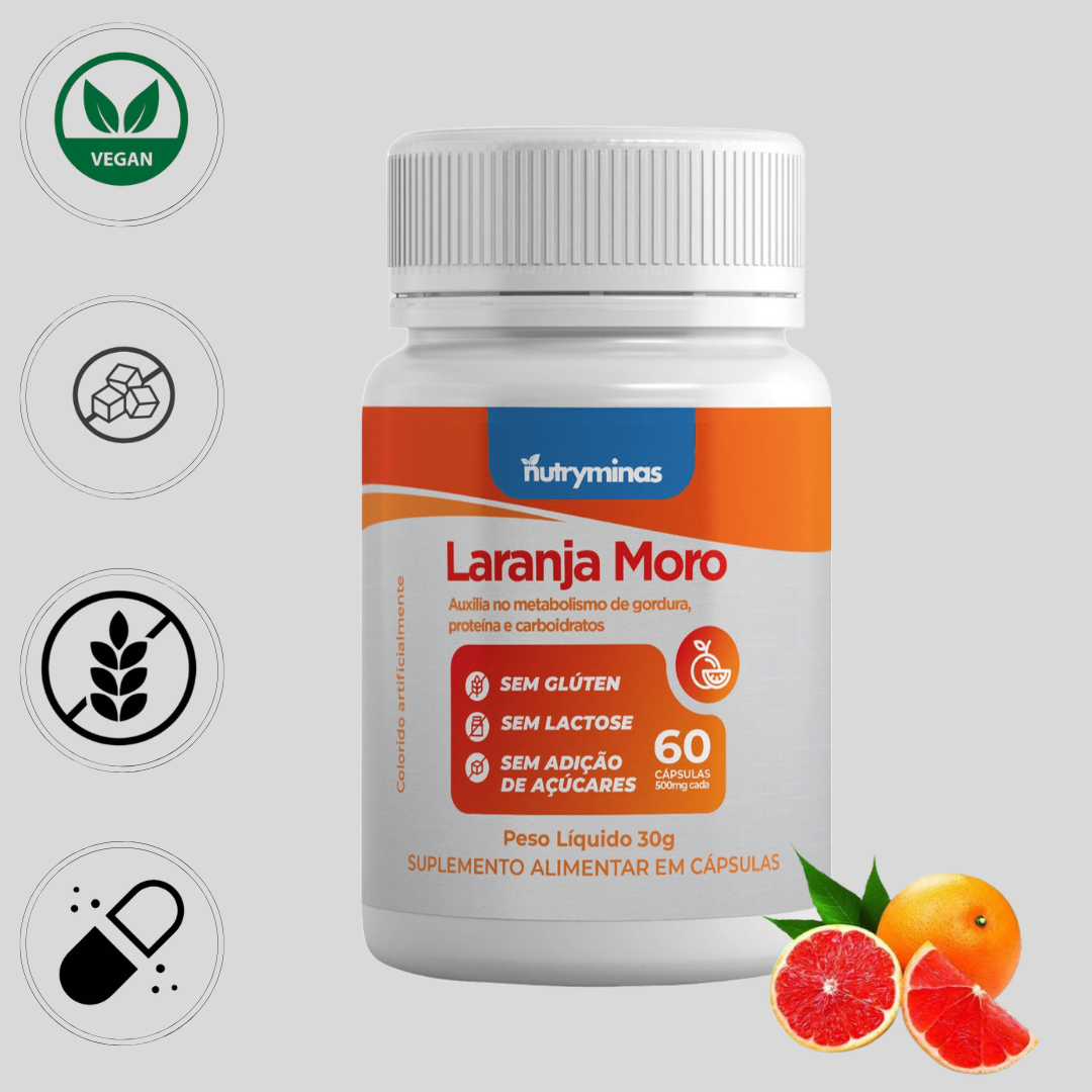 Laranja Moro Nutryminas 60 Cápsulas