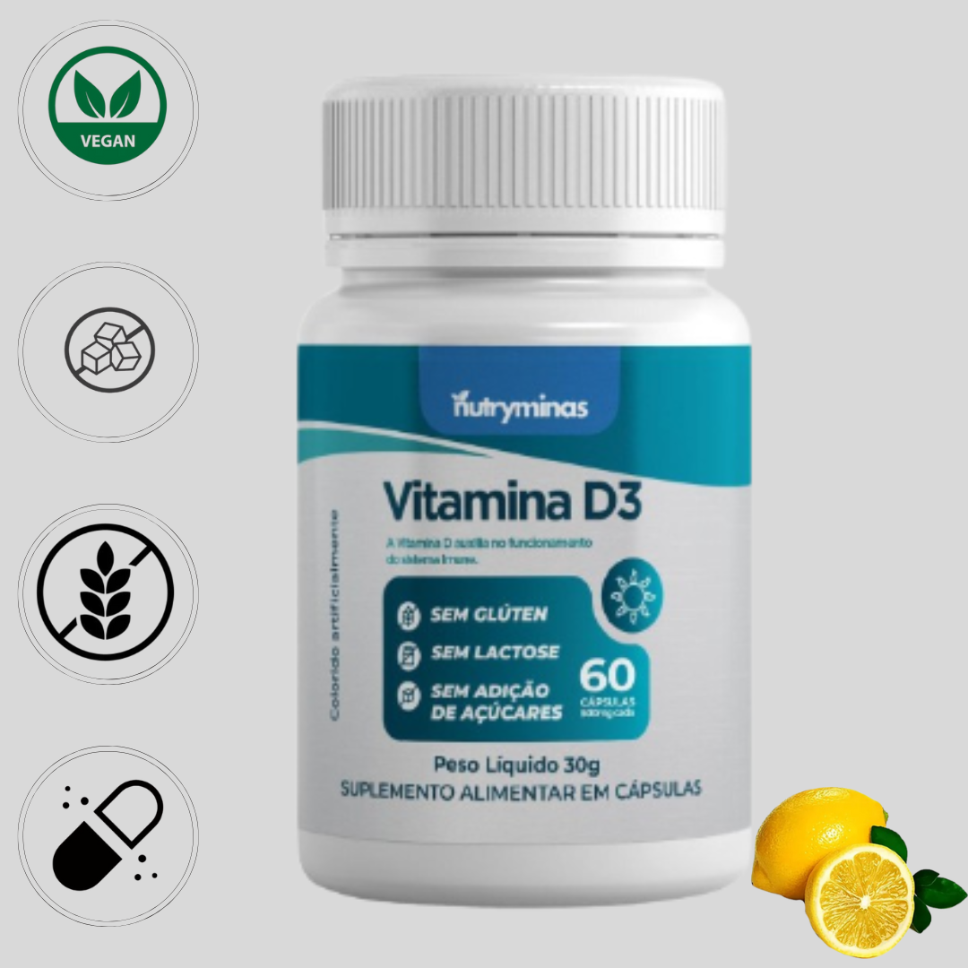 Vitamina D3 Nutryminas 60 Cápsulas