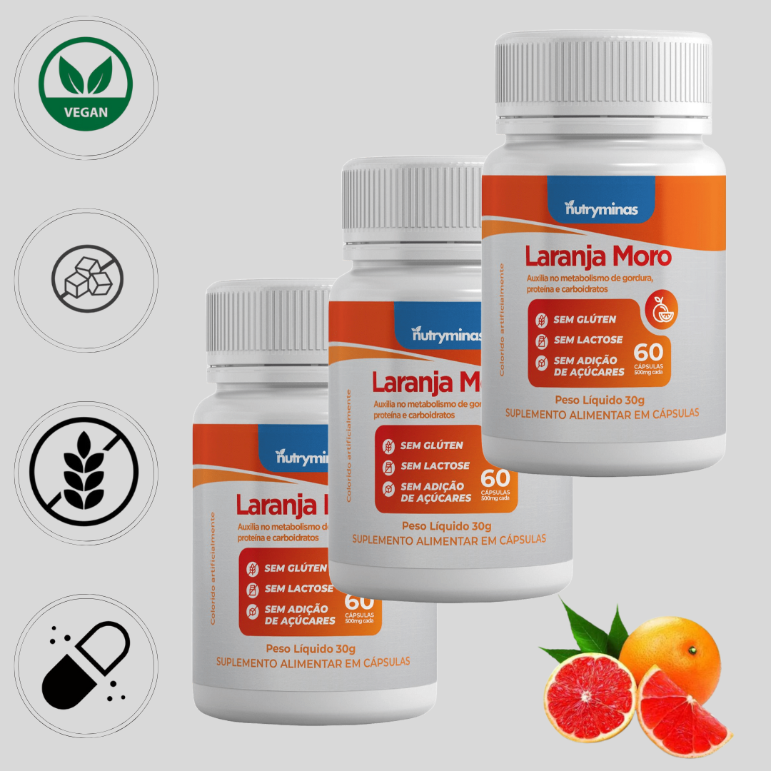 Laranja Moro Nutryminas 60 Cápsulas