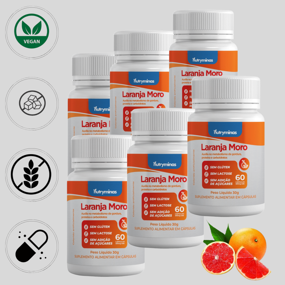 Laranja Moro Nutryminas 60 Cápsulas