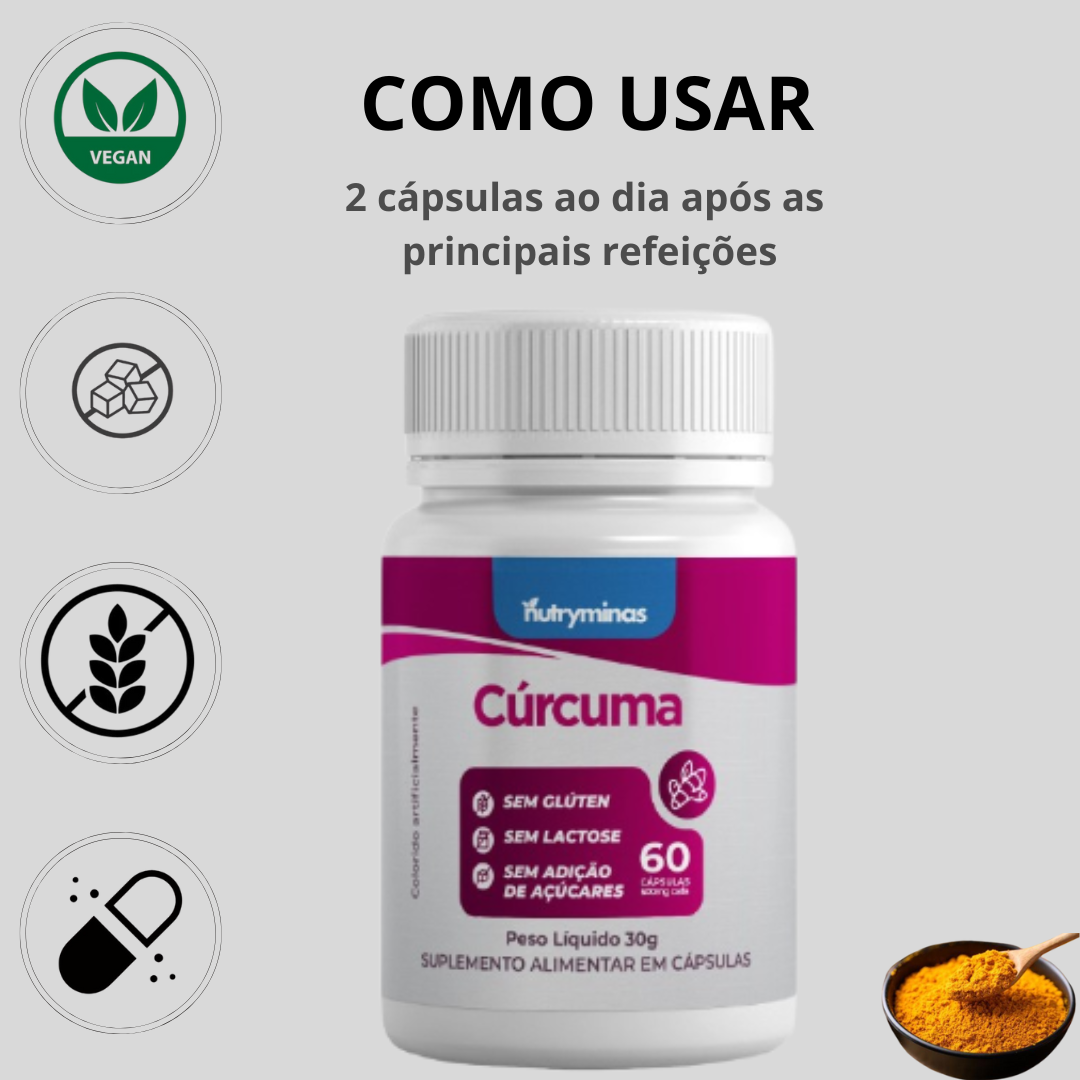 Cúrcuma Nutryminas 60 Cápsulas