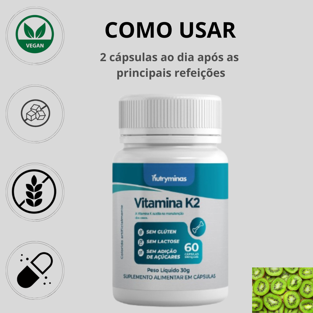 Vitamina K2 Nutryminas 60 Cápsulas