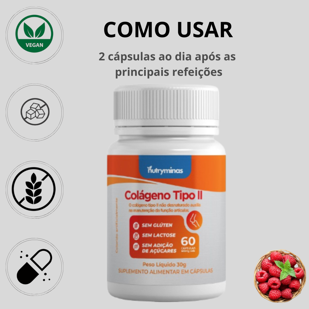 Colágeno Tipo II Nutryminas 60 Cápsulas