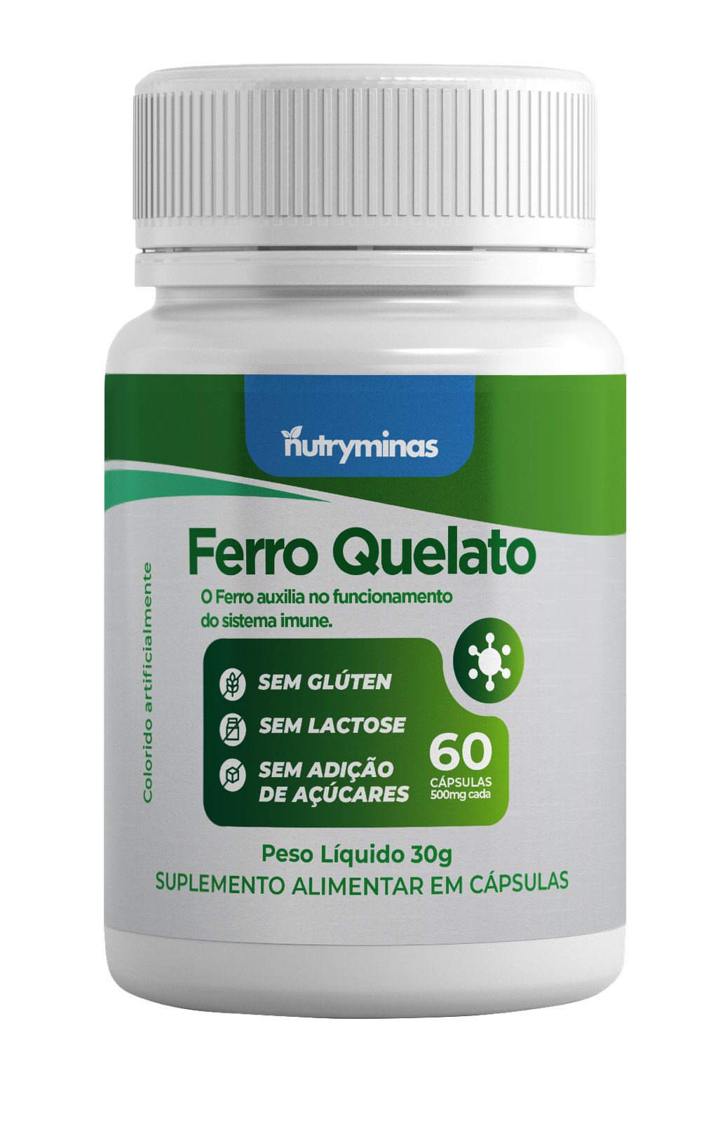 Ferro Quelato Nutryminas 60 Cápsulas