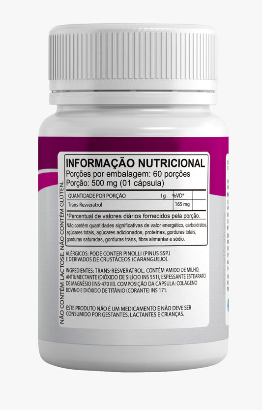 Trans Resveratrol Nutryminas 60 Cápsulas