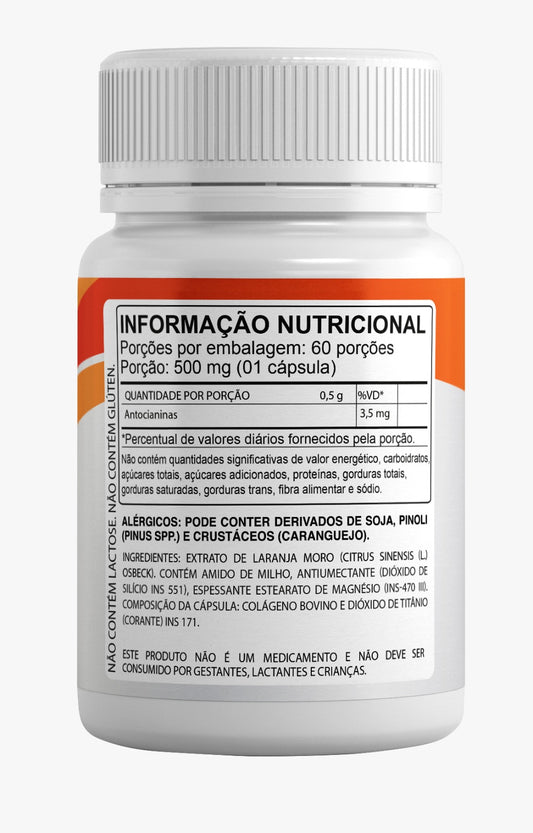 Laranja Moro Nutryminas 60 Cápsulas