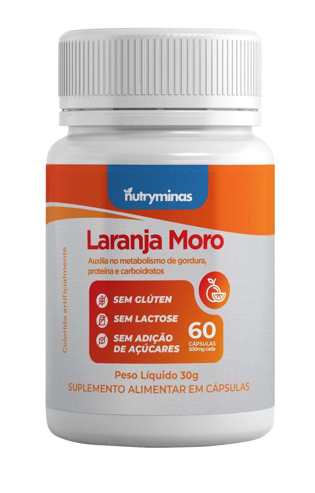Laranja Moro Nutryminas 60 Cápsulas