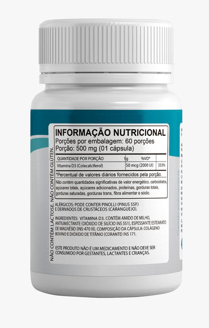 Vitamina D3 Nutryminas 60 Cápsulas